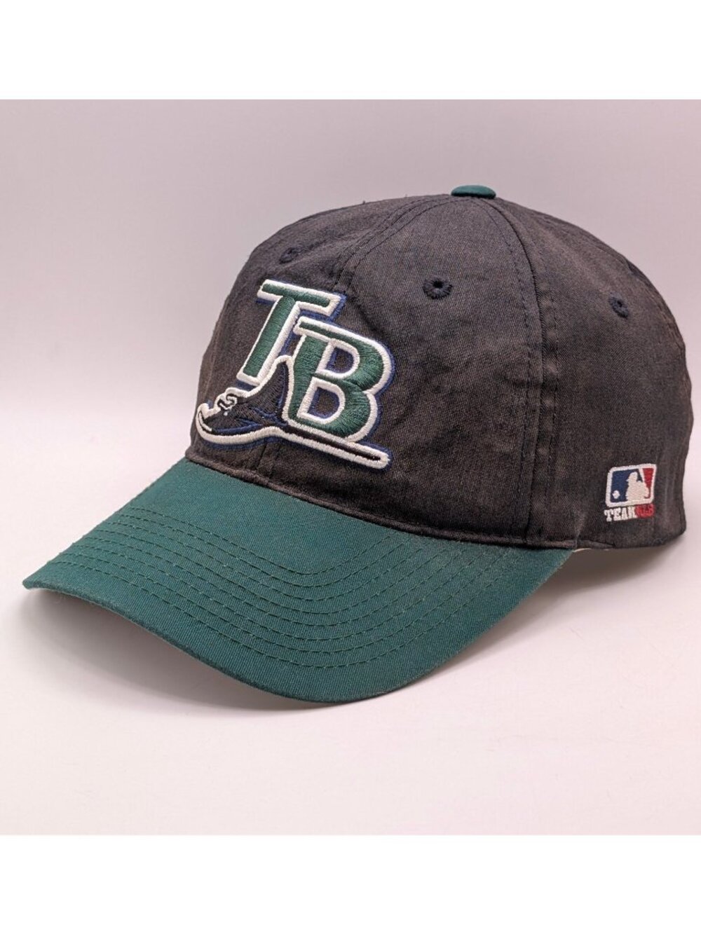 Vintage Tampa Bay Florida Devil Rays Black Green Hat Outdoor Cap MLB Baseball